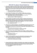 HESI RN Psychiatric-Mental Health Exit Exam Questions And Answers &lpar;Latest 2020&sol;2021 Version&rpar;