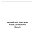 Samenvatting H1 t/m H4 Marktonderzoek, ISBN: 9789001861292  Inleiding Marktonderzoek