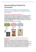 Samenvatting Historische context: Nederland 1948-2008. Examenstof!