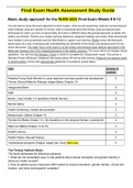 NURS 6222 - Final Exam Health Assessment Study Guide&period;