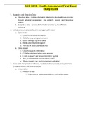 NSG 3310 - Health Assessment Final Exam Study Guide&period;