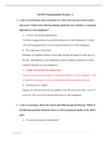 ATI RN Fundamentals Practice A