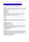 Exam (elaborations) NCLEX Review: Respiratory Questions  (NCLEX Respiratory Questions ) 