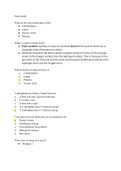 Arizona State University - BIO 181 Study Guide Bio Final (Latest 2021) Correct Study Guide, Download to Score A