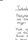 Photosynthesis Topic Summary - A2 OCR Biology
