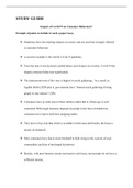 Study Guide on Impact of Covid-19 on Consumer Behaviour