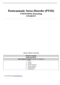 Posttraumatic Stress Disorder &lpar;PTSD&rpar; UNFOLDING Reasoning - Marcus Jackson&period; Case Study&period;
