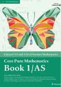 Edexcel Core Pure 1 Further Maths Textbook