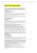 MED-SURGE HESI RN questions and answers &lbrace;with well explained rationales&rcub;