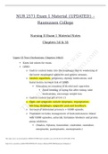 NUR 2571  Exam 1 Material &lpar;UPDATED 2021&rpar;