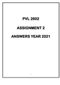 PVL2602 ASSIGNMENT 2 ANSWERS YEAR 2021
