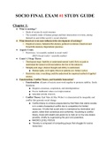 SOCL 2001 - Sociology Final Exam 1 Guide 