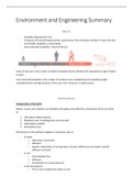 Environment and Engineering Summary Notes