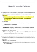 Exam &lpar;elaborations&rpar; NR 293 ATI Pharmacology Final Review 