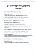 ATO National Study Guide Exam Latest  Questions and Answers 100&percnt; Verified 2024&sol;2025