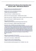 ATO National Test Review Exam Questions And  Answers 2024 &ndash; 2025 Newest Rated A&plus;