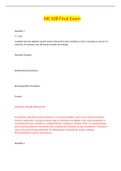 NR 508 FINAL EXAM &ndash; QUESTION AND ANSWERS &lpar; GRADED A&plus;&rpar;