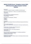 BCOR 370 WVU Exam 1 Houghton &lpar;Latest 2024  &ndash; 2025&rpar; Questions With Complete Verified  Solution