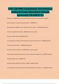 FSE-120-0901 Embalming Microbiology midterm Exam Questions&vert; Already answered&vert; GRADED A&plus;