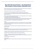 Boys State Bar Exam Practice &ndash; CA &lpar;79 Questions&rpar;  With Complete Verified Solution 2024&sol;2025 Latest