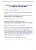 Boys State Bar Exam Questions and Answers  &lpar;Latest 2024 &ndash; 2025&rpar; A&plus; Rated