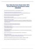 Boys State Bar Exam Study Guide 100&percnt;  Correct Questions and Answers Latest  2024&sol;2025