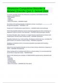 Obsessive Compulsive Disorder & Related Disorder Quiz 5 -Solved 2024