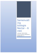 Samenvatting Biologie Nectar 4 t&sol;m 6 vwo