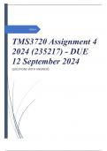 TMS3720 Assignment 4 2024 &lpar;235217&rpar; - DUE 12 September 2024