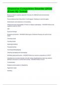 Obsessive-Compulsive Disorder &lpar;OCD&rpar; &lpar;Exam III&rpar;- Solved