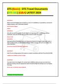 DTS &lpar;Basic&rpar; - DTS Travel Documents &lpar;DTS 101&rpar; &lpar;Q&A&rpar; LATEST 2024