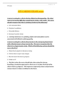 ATI CARDIO EXAM 2020 &vert; ATI CARDIO EXAM&lowbar;Graded A