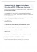 Missouri MPJE  Study Guide Exam Questions With All Correct Answers&period;