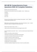 MO MPJE Comprehensive Exam Questions With All Complete Solutions&period;