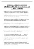 CXEXAM APPLYING SERVICE  QUALITY UPDATED Exam Questions and  CORRECT Answers
