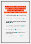 CFC Certification Practice Test Exam Questions with Correct Verified Solutions 100&percnt; Guaranteed Pass &lpar;Latest Update&rpar;