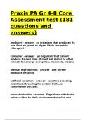 Praxis PA Gr 4-8 Core Assessment test &lpar;181 questions and answers&rpar;&period;