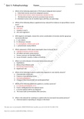 NURs 283 Pathophysiology Quiz 5 Prep Guide