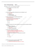 NURs 283 - Pathophysiology Quiz 4 Prep Guide