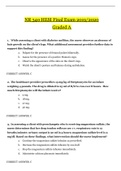 NR 340 HESI Final Exam 2019&sol;2020 &vert; NR340 HESI Final Exam &lowbar; Graded A