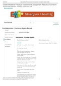 NR 509 Week 5 Shadow Health Gastrointestinal Physical Assessment DOCUMENTATION  Latest Verified Document