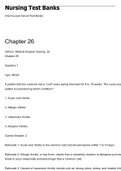 Chapter 26 Osborn, Medical-Surgical Nursing, 2e