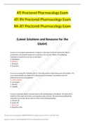 RN ATI Proctored Pharmacology Exam 2021.
