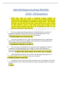 HESI RN Maternity&sol;Peds REVIEW 2023 &ndash; 59 Questions &lbrace;GRADED A PLUS&rcub;