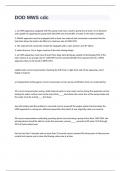 DOD MWS cdc exam with 100&percnt; correct answers 2024&sol;2025