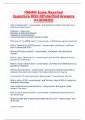 PMHNP Exam Reported Questions With100&percnt;Verified Answers A&plus;GRADED