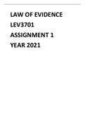 LEV3701 ASSIGNMENT 1 SEMESTER 1 AND 2 2021