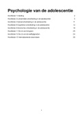 Samenvatting Psychologie van de adolescentie H1&comma;3&comma;4&comma;6&comma;11&comma;12&comma;13 VLV1A&comma; ISBN&colon; 9789006105612