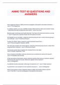 US ARMY EXPLOSIVES SAFETY FAMILIARIZATION &lpar;AMMO-63&rpar; QUESTIONS AND ANSWERS
