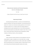 Ethical and Legal Considerations of the Developing Counselor&period;docx    UNV-508  Ethical and Legal Considerations and Professional Organization  Review for a Developing Counselor  UNV-508  College of Humanities and Social Sciences&comma; Grand Canyon University  E